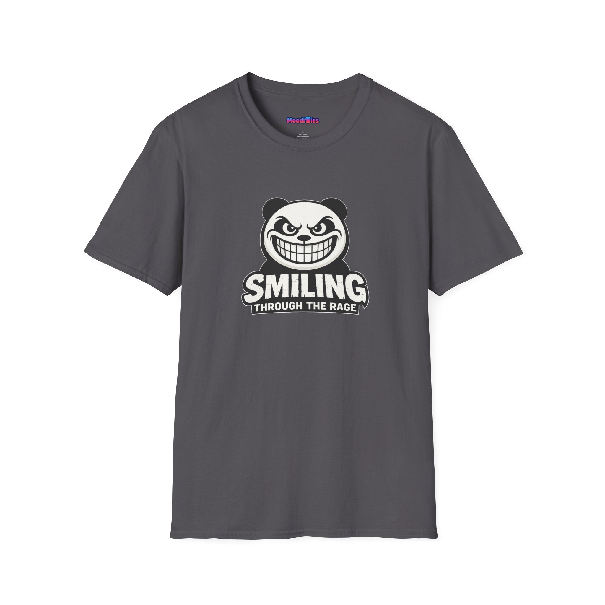 "Smiling Through The Rage" Fierce Grinning Panda T-Shirt