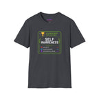"Achievement Unlocked: Self-Awareness" Gamer Humor T-Shirt