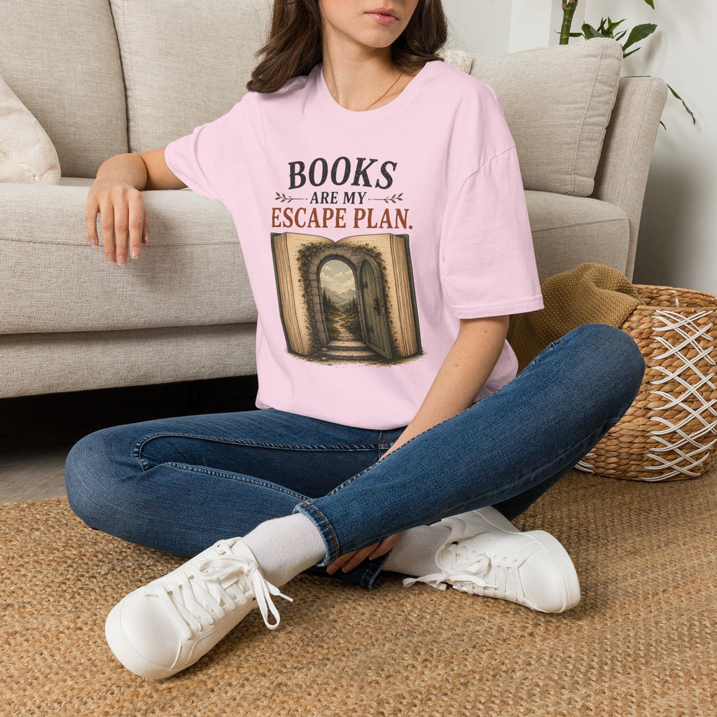 "Books Are My Escape Plan." Book Portal T-Shirt