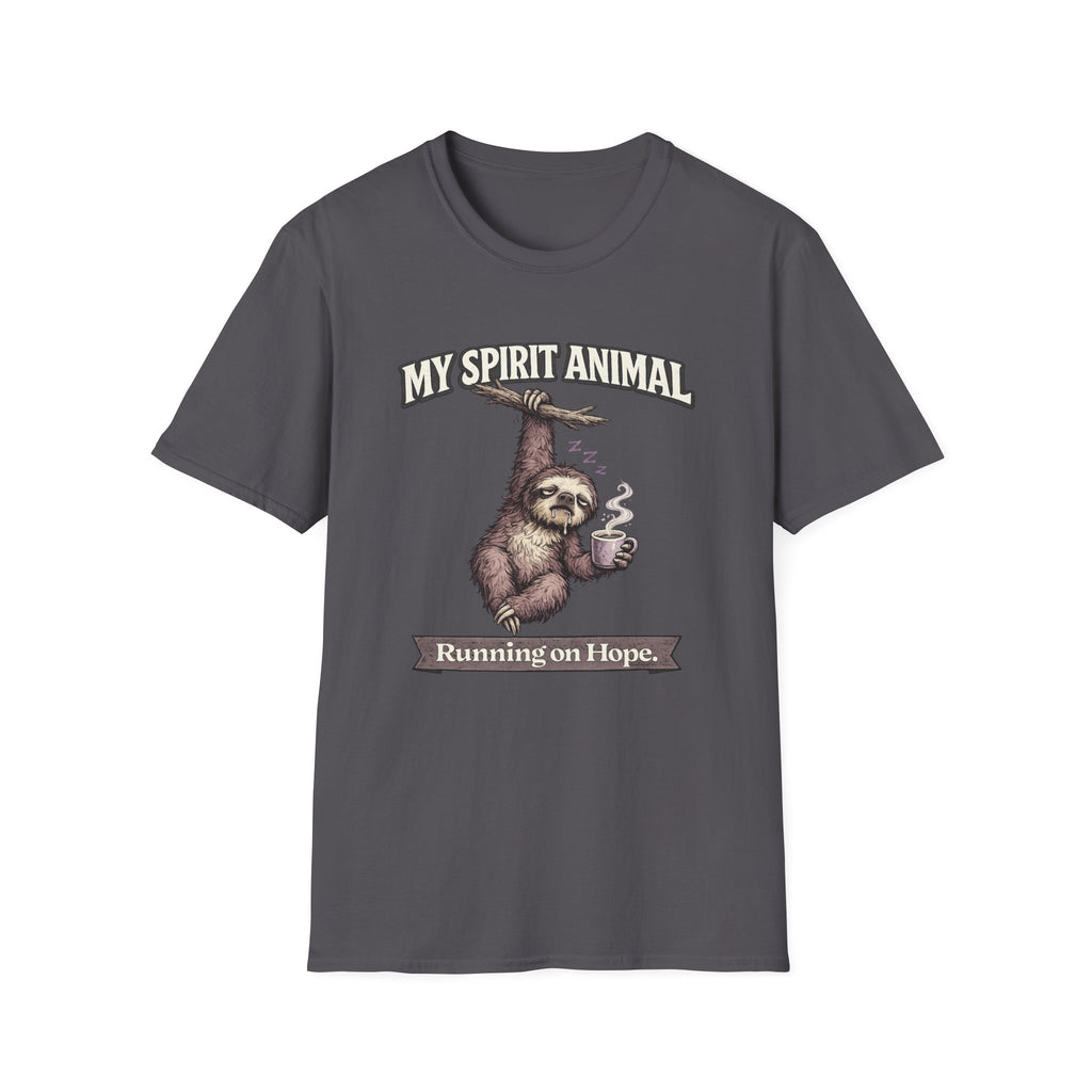 "My Spirit Animal: Sloth (Running on Hope)" T-Shirt