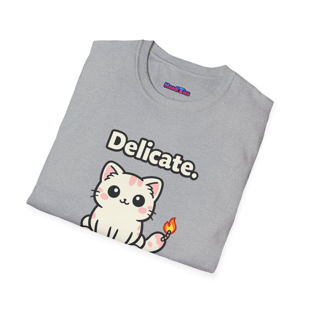 "Delicate. Like a Bomb." Cat T-Shirt