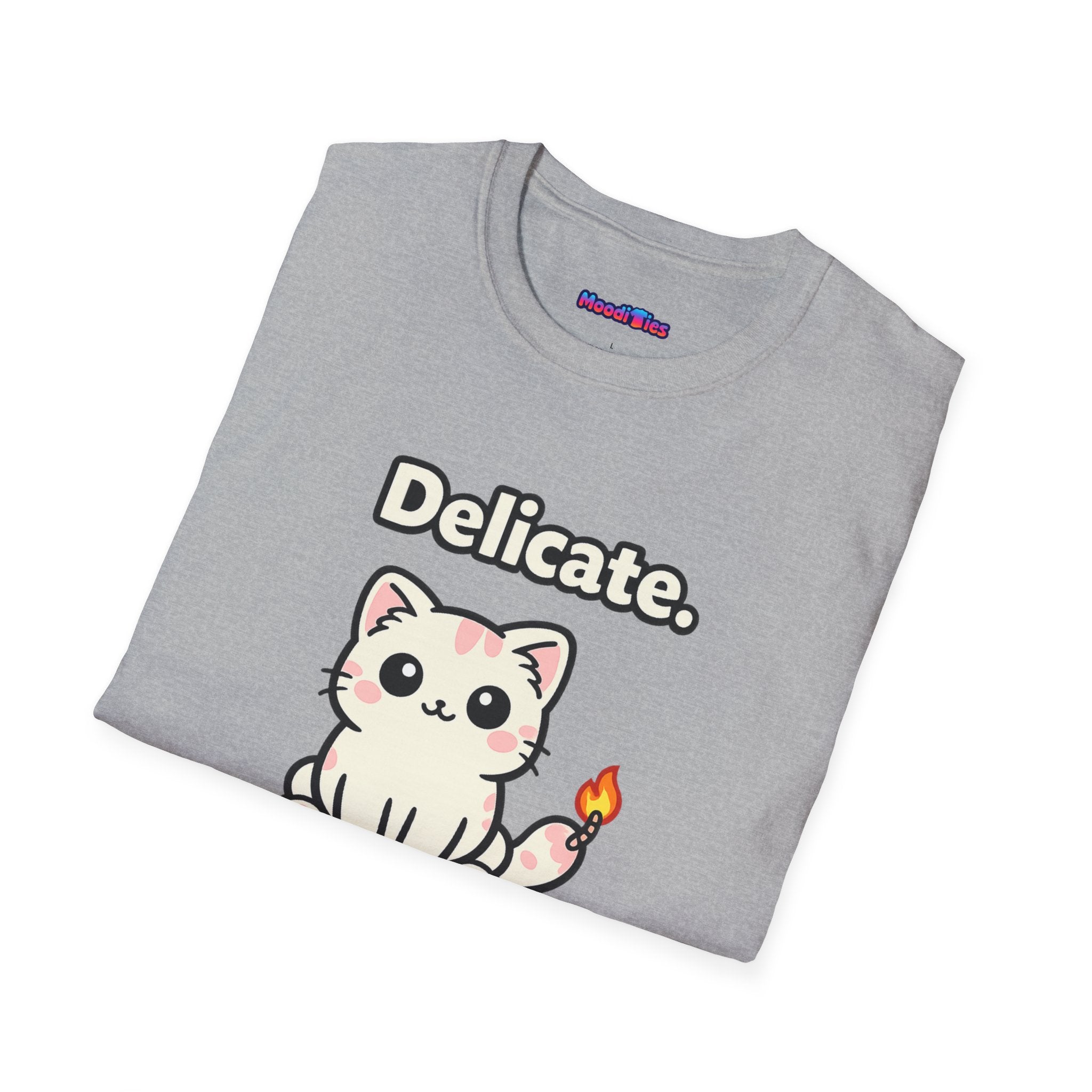 "Delicate. Like a Bomb." Cat T-Shirt