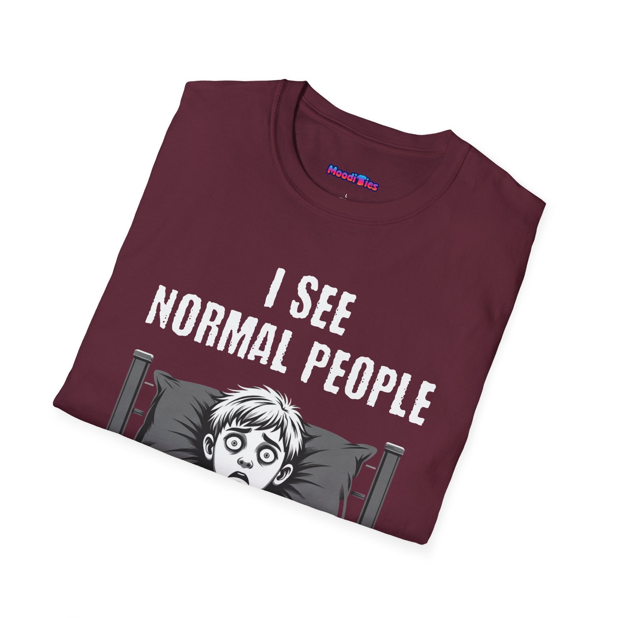 "I See Normal People" Spooked Boy T-Shirt