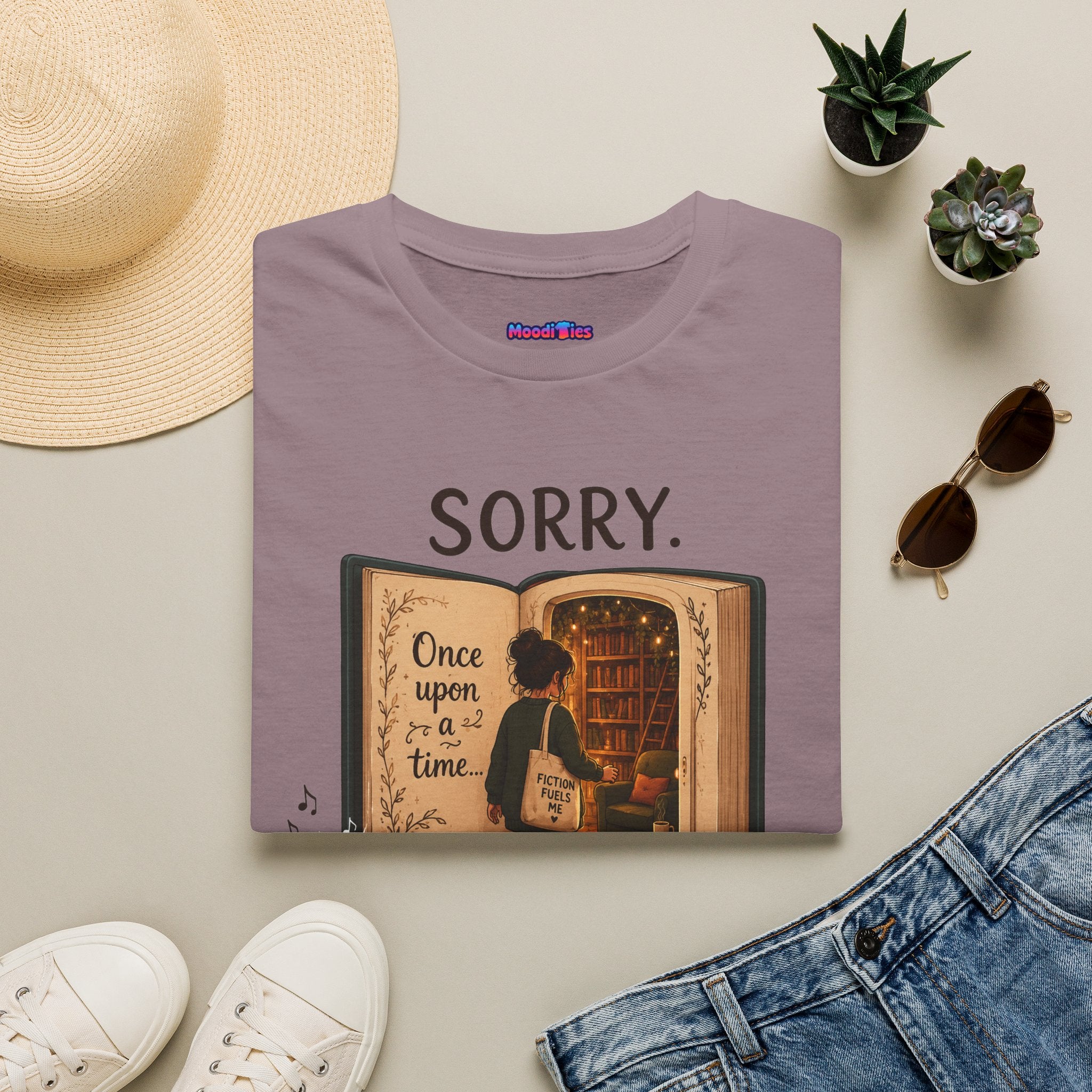 "Sorry. I'm In the Middle of Something Fictional." Book Portal T-Shirt