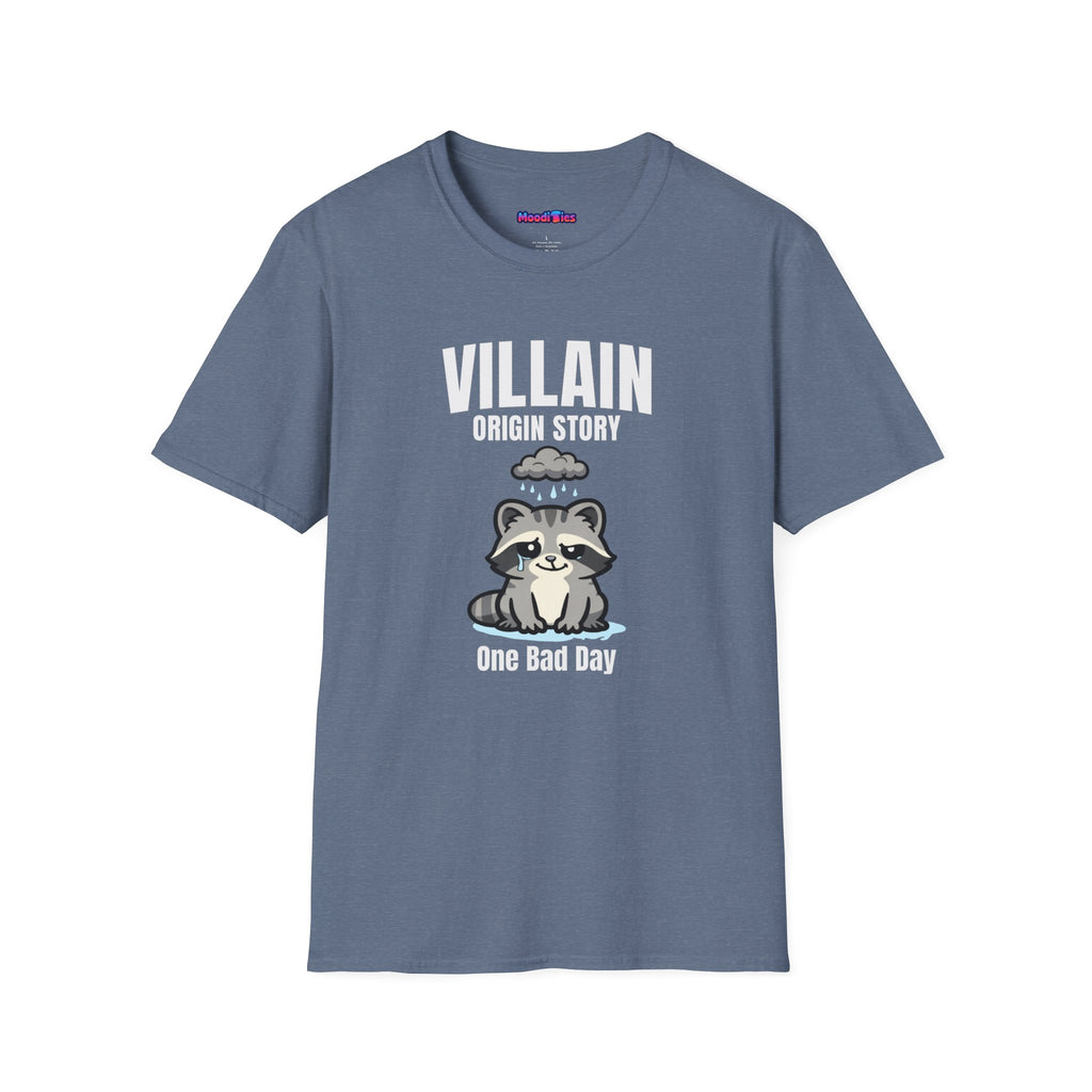 "Villain Origin Story: One Bad Day" Raccoon T-Shirt