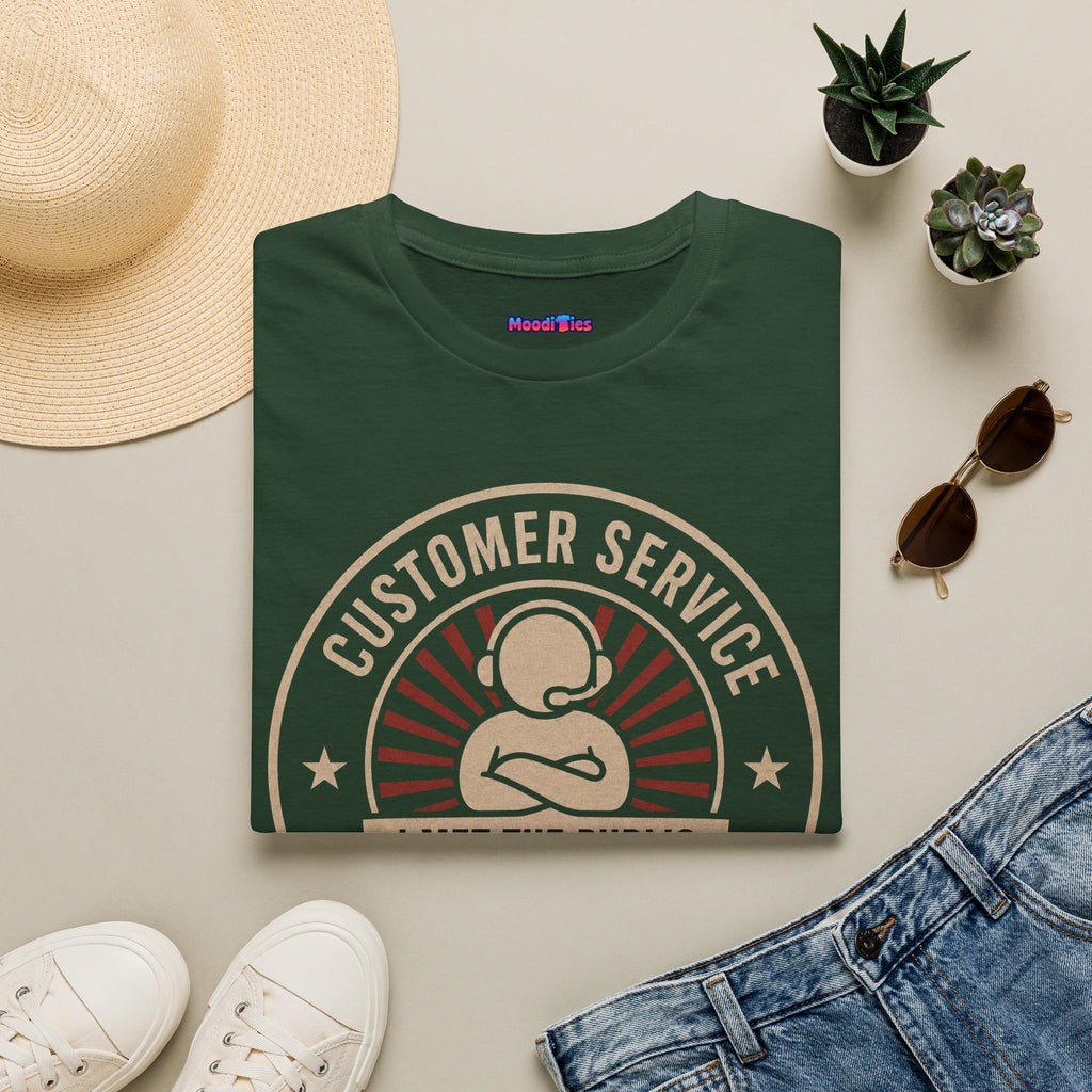 "Customer Service Survivor: I Met The Public, I’m Not Impressed" T-Shirt