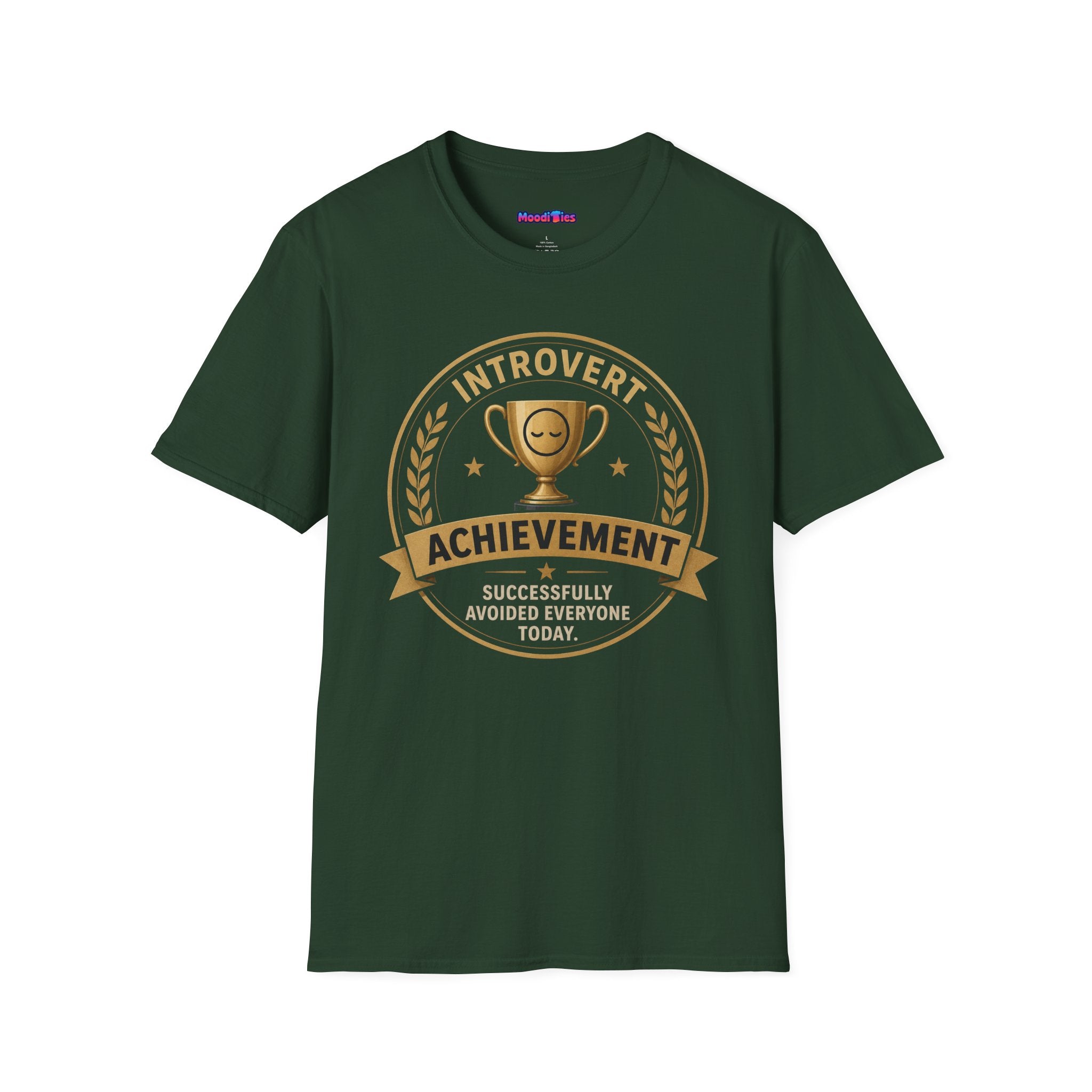 "Introvert Achievement: Successfully Avoided Everyone Today" T-Shirt