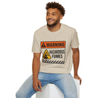 "Warning: Hazardous Fumes" Warning Sign T-Shirt