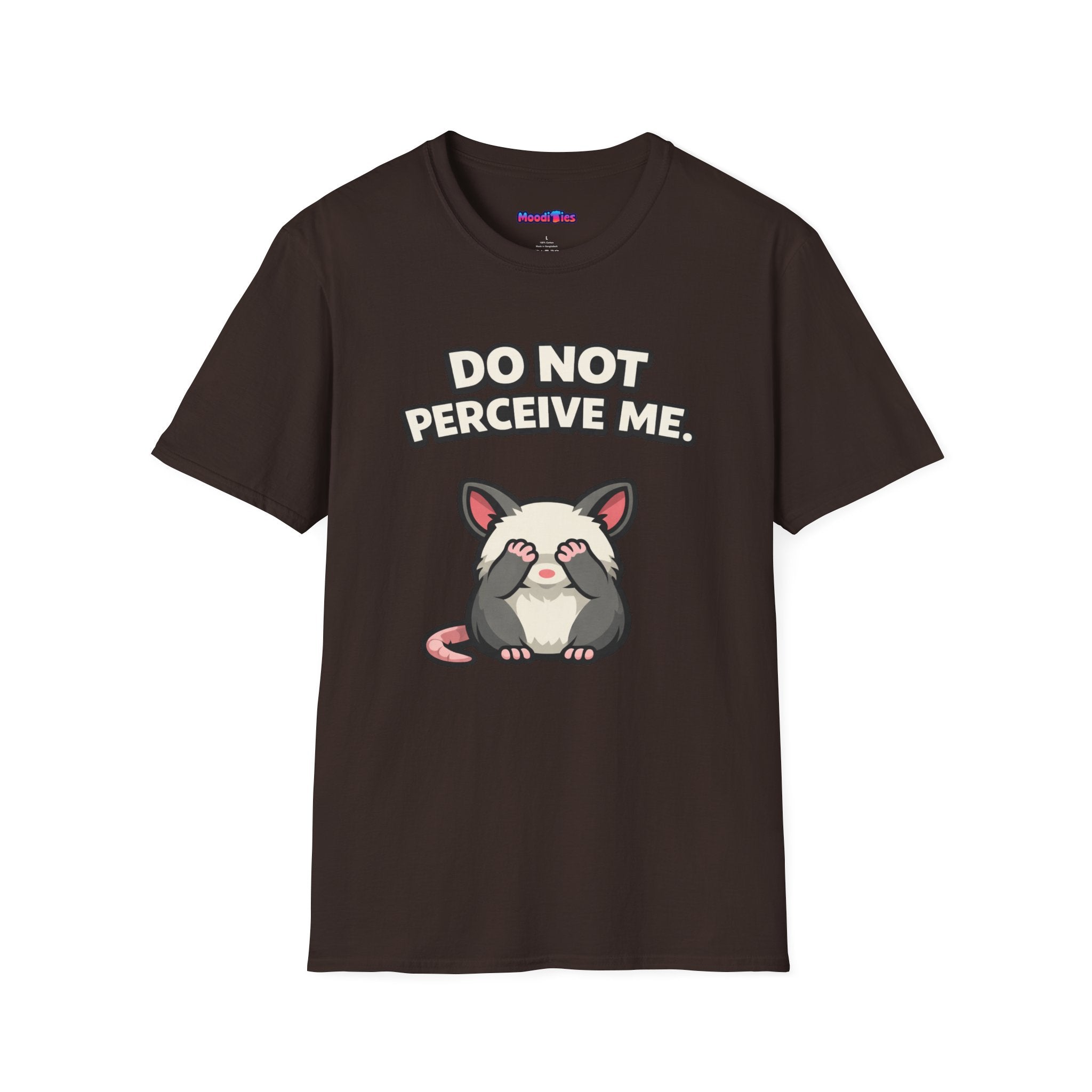 "Do Not Perceive Me" Shy Opossum T-Shirt