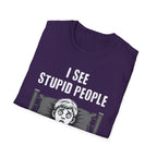 "I See Stupid People" Spooked Boy T-Shirt