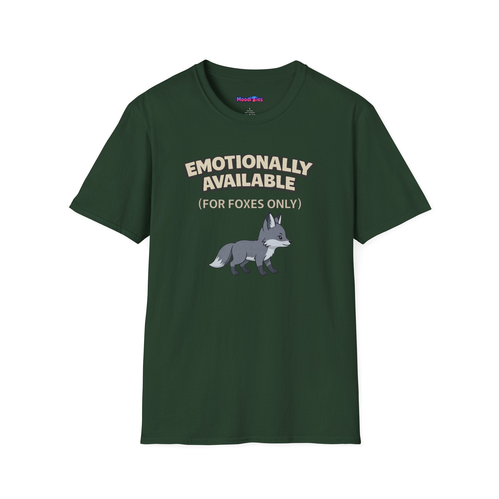 "Emotionally Available (For Foxes Only)" Cute Fox T‑Shirt