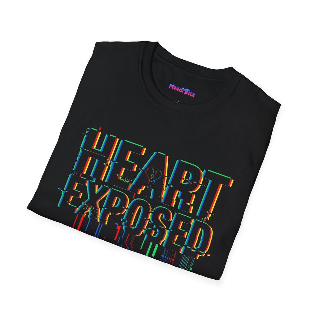 Heart Exposed Dripping Pixels T-Shirt