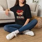 "Healing, But Make It Ironic" Bandaged Heart T-Shirt