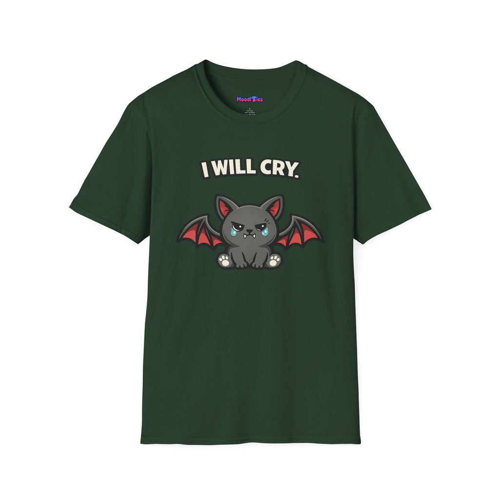 "I Will Cry" Kawaii Baby Bat T-Shirt
