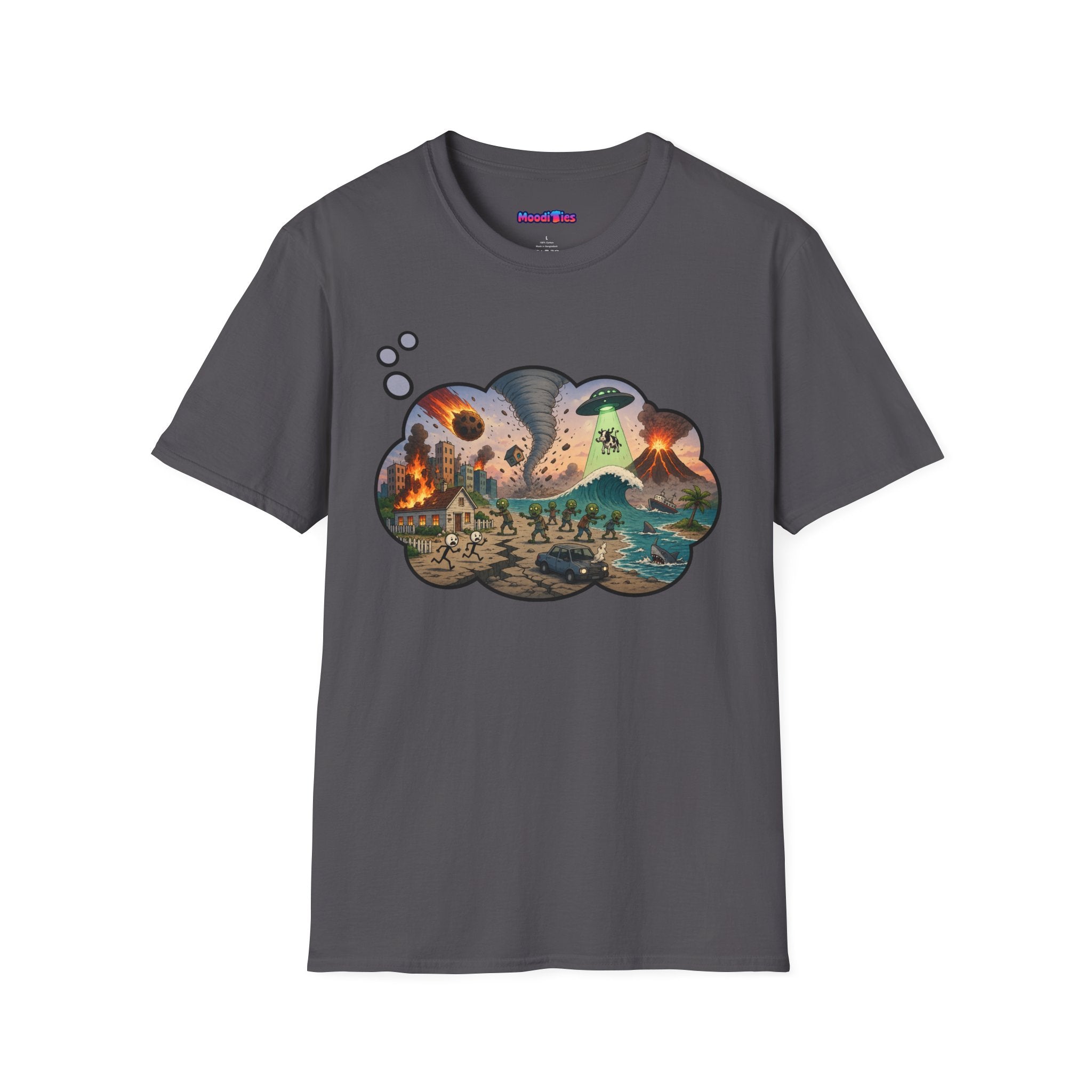 "End of the World, Day 2" Anxiety Thought Bubble T-Shirt