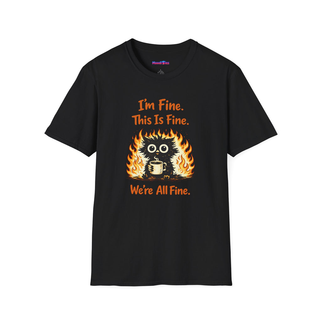 "I’m Fine This Is Fine We're All Fine" Fried Owl T-Shirt