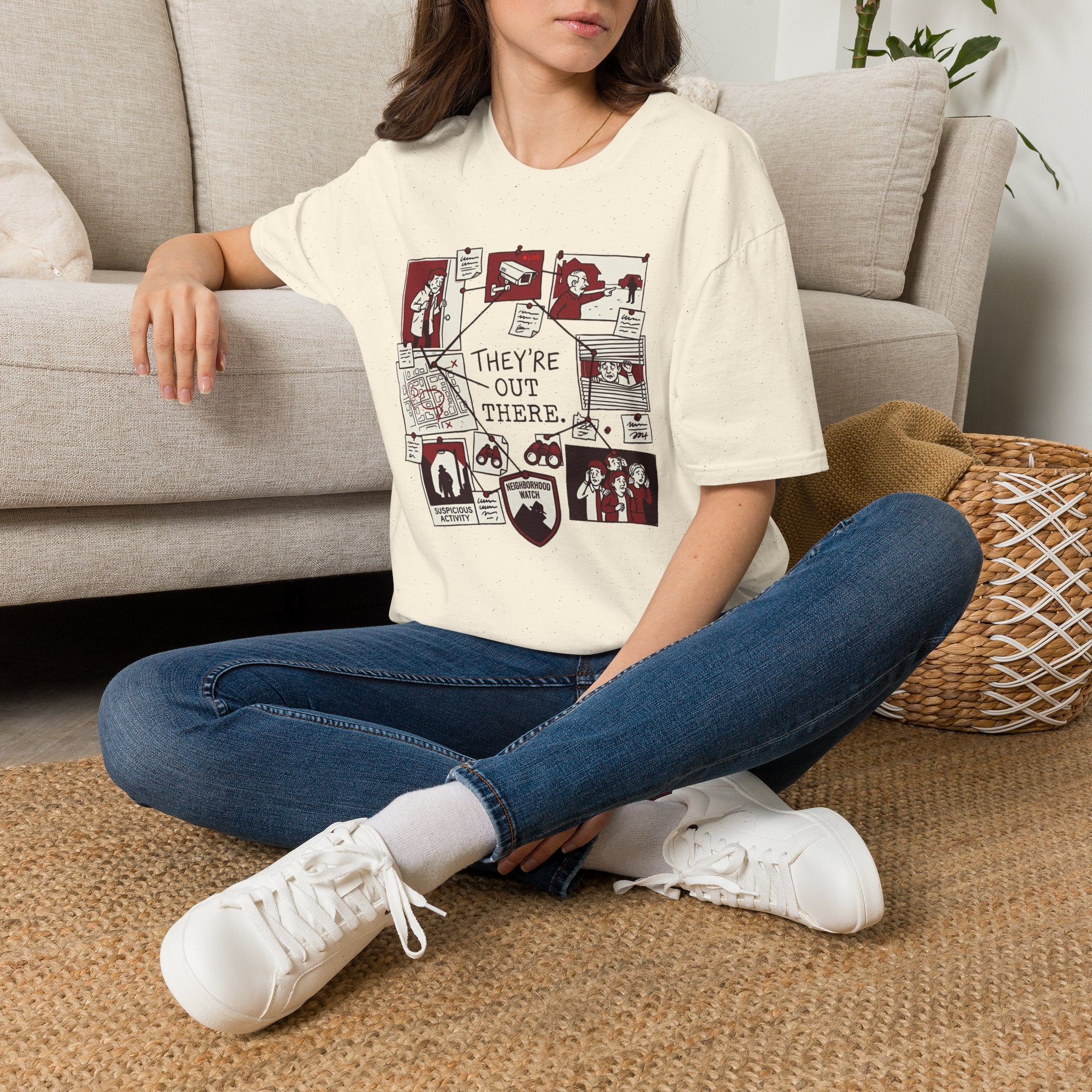 "They're Out There" Neighborhood Watch T-Shirt