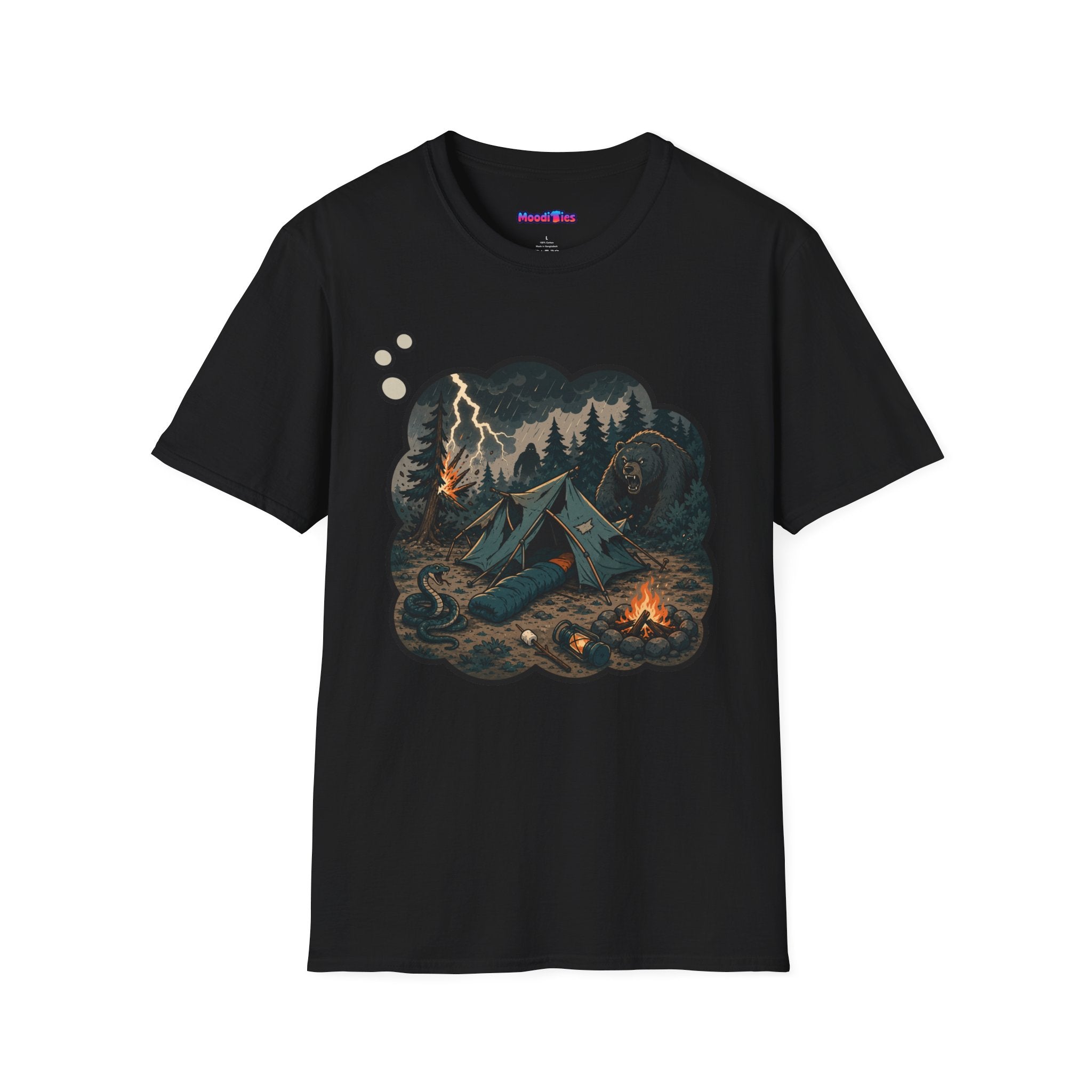 Camping Anxiety Thought Bubble T-Shirt