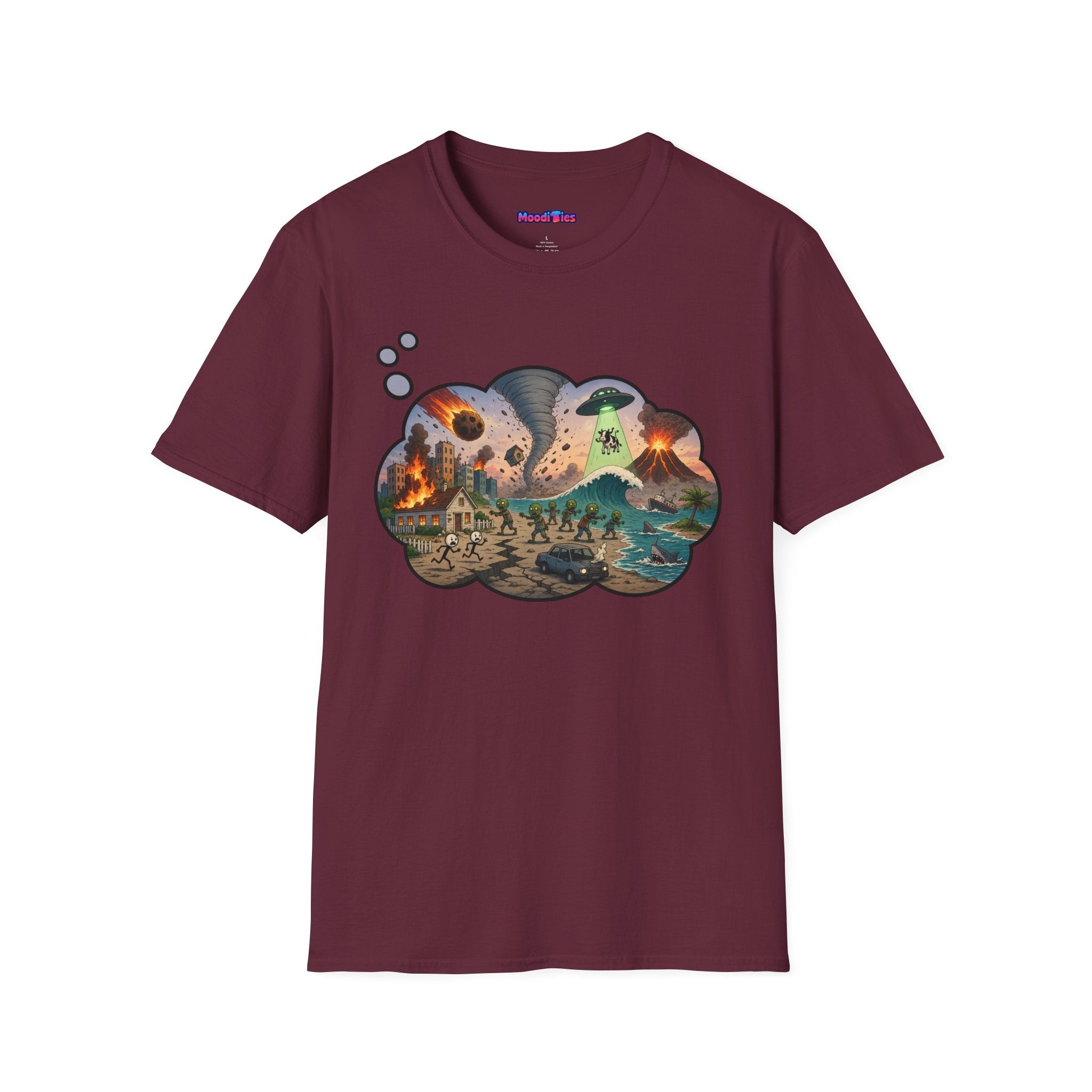 "End of the World, Day 2" Anxiety Thought Bubble T-Shirt