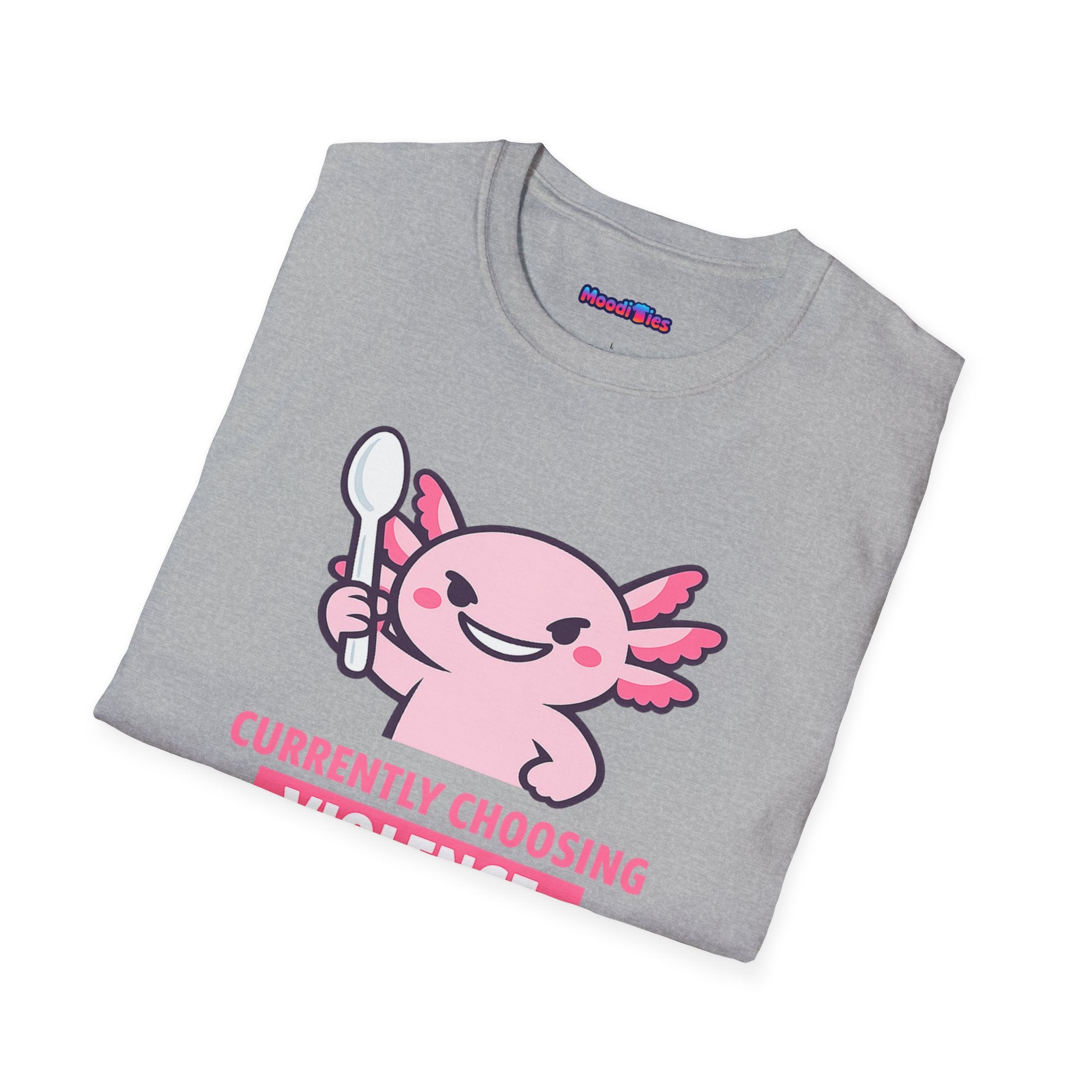 "Currently Choosing Violence" Axolotl T-Shirt