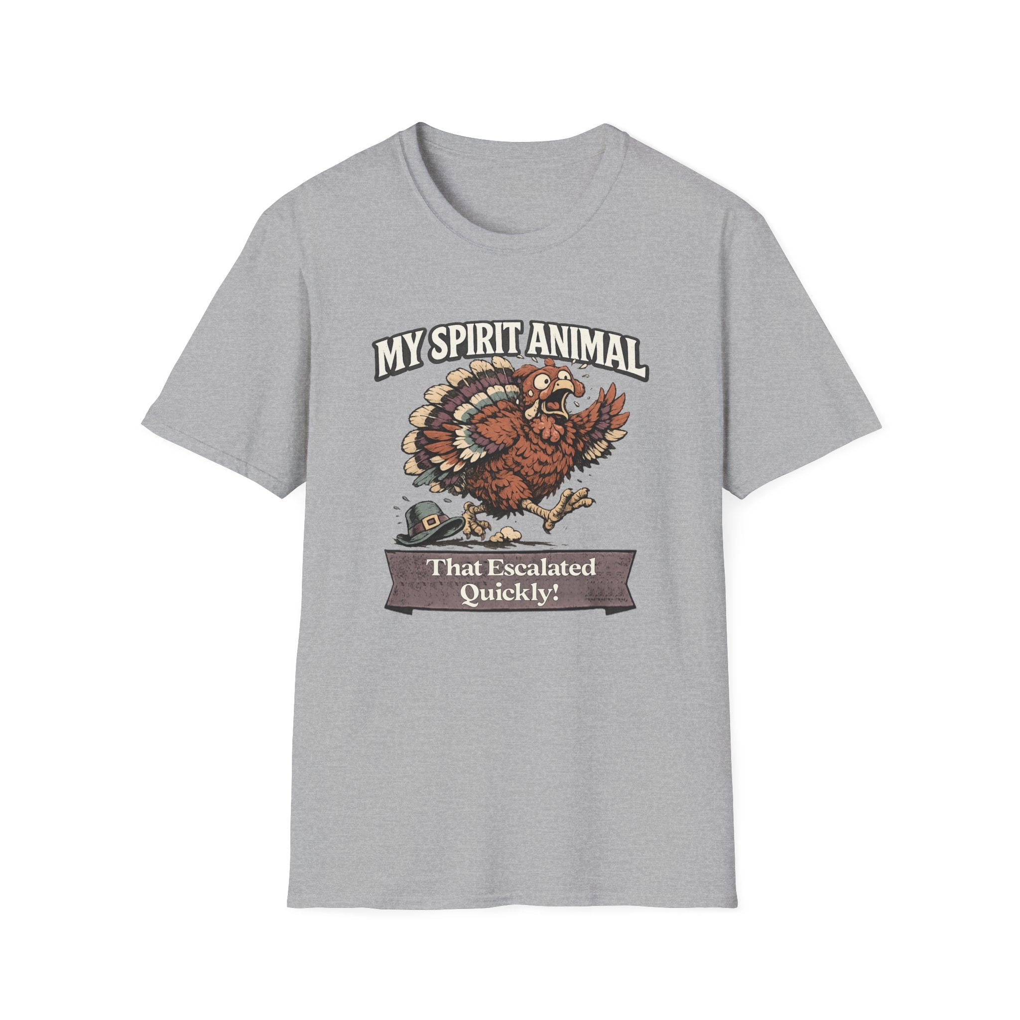 "My Spirit Animal: Turkey (That Escalated Quickly)" T-Shirt