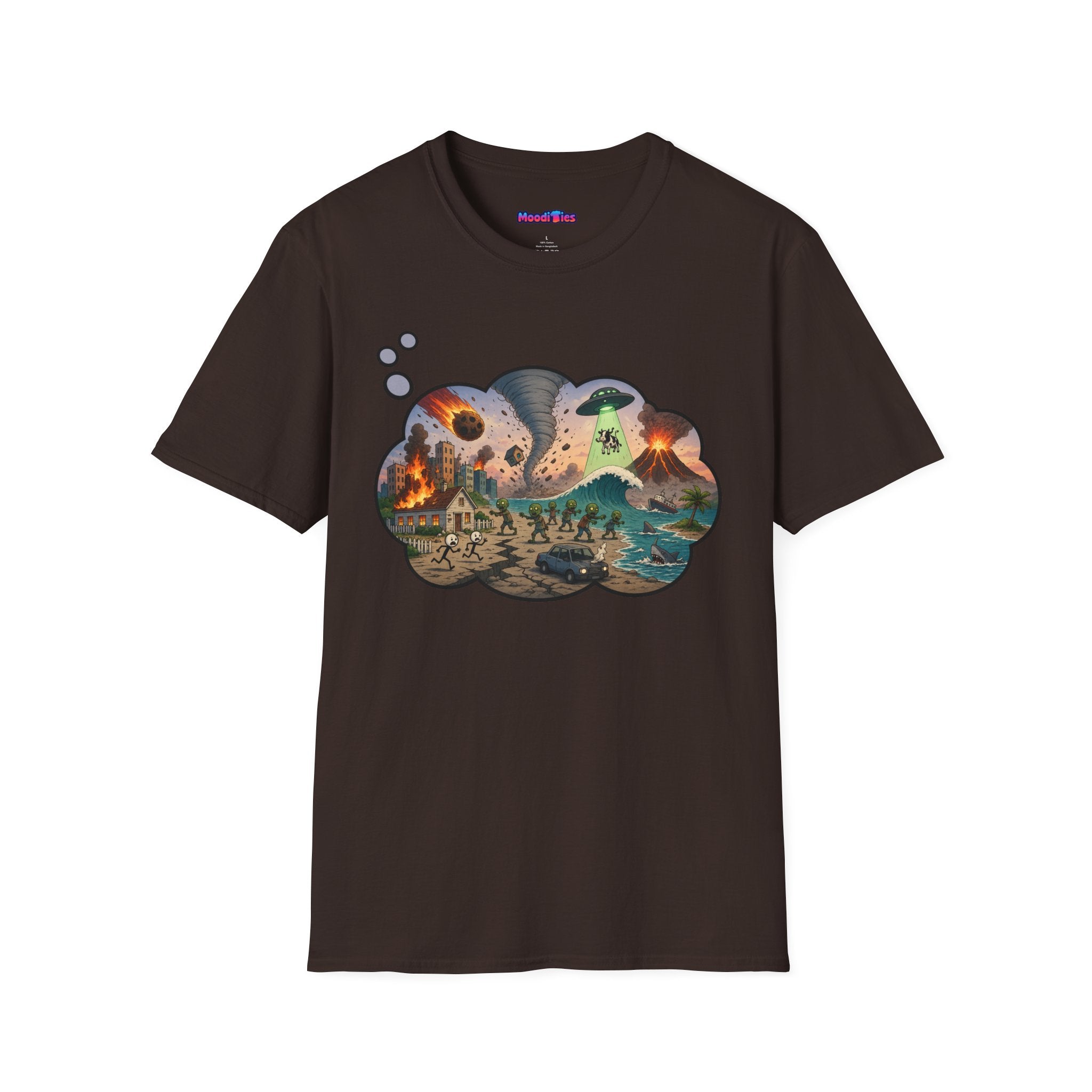"End of the World, Day 2" Anxiety Thought Bubble T-Shirt