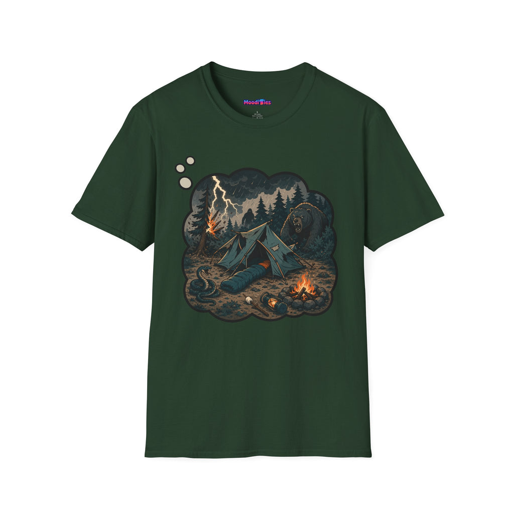 Camping Anxiety Thought Bubble T-Shirt