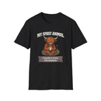 "My Spirit Animal: Highland Cow (Comfort Zone Champion)" T-Shirt