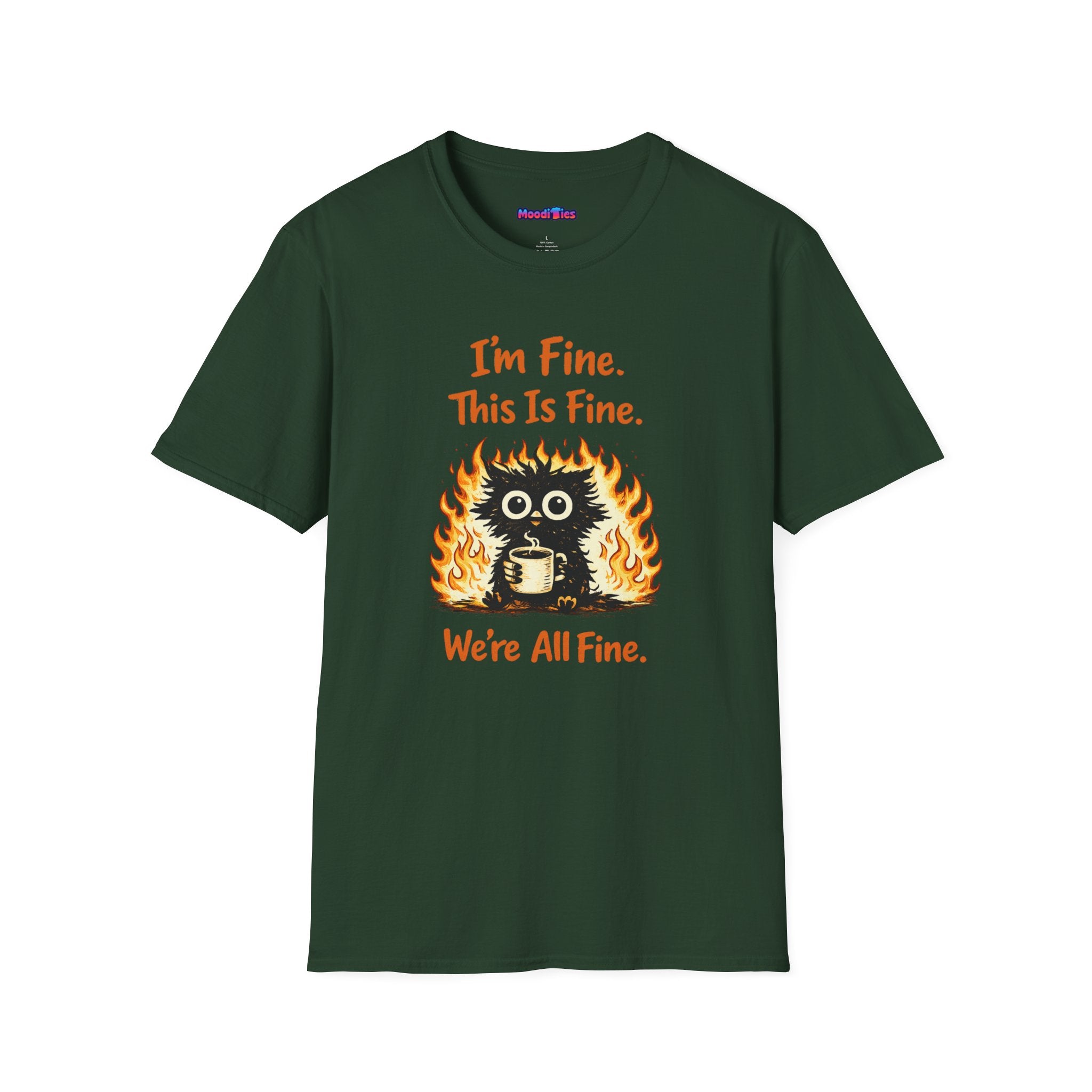 "I’m Fine This Is Fine We're All Fine" Fried Owl T-Shirt