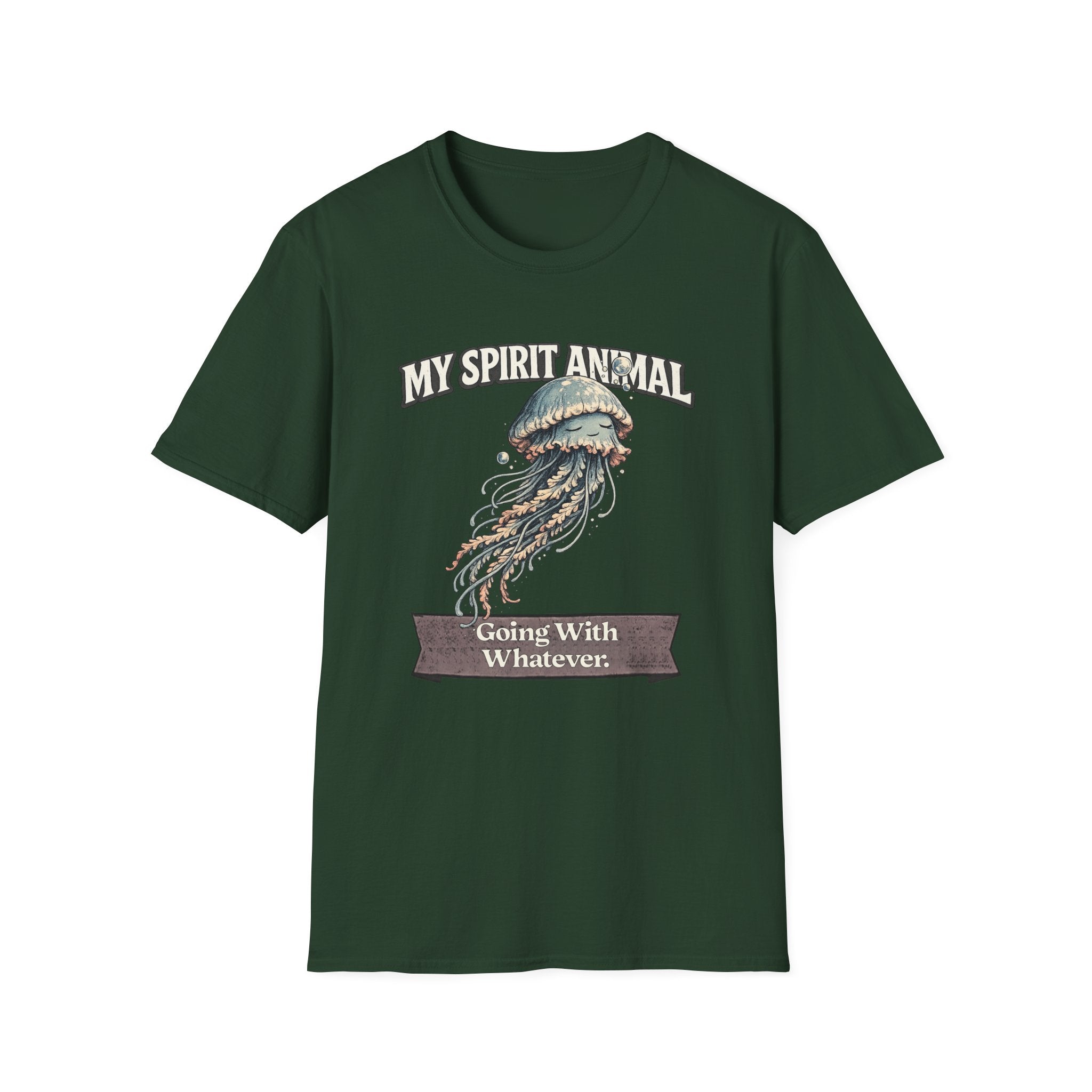 "My Spirit Animal: Jellyfish (Going With Whatever)" T-Shirt