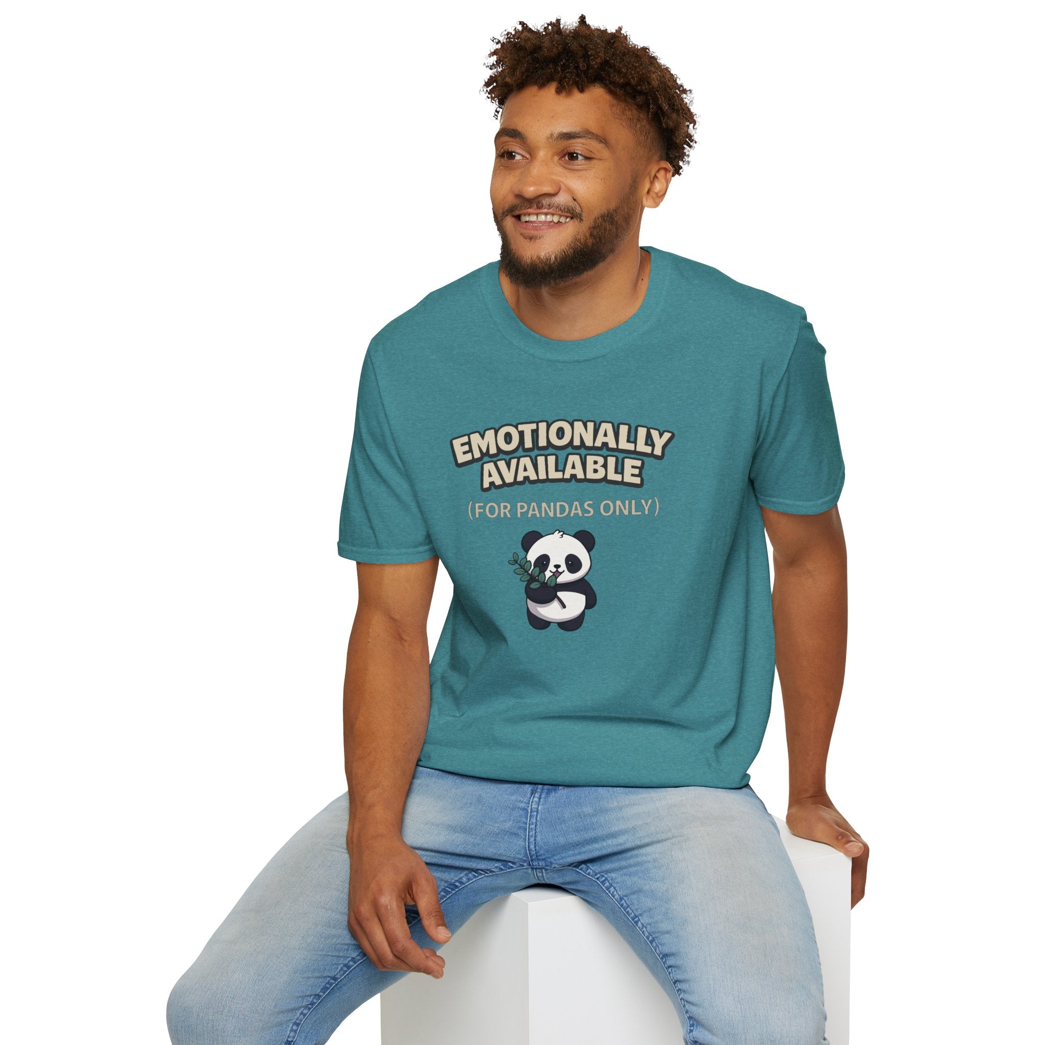 "Emotionally Available (For Pandas Only)" Cute Panda T-Shirt