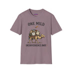 "One Mild Inconvenience Away" Feather That Broke the Camel's Back T-Shirt