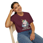 "Therapy? I Prefer Chaos." Unicorn T-Shirt
