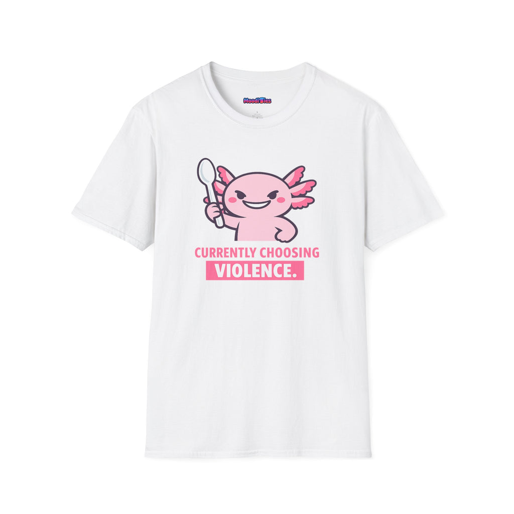 "Currently Choosing Violence" Axolotl T-Shirt