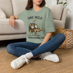 "One Mild Inconvenience Away" Feather That Broke the Camel's Back T-Shirt