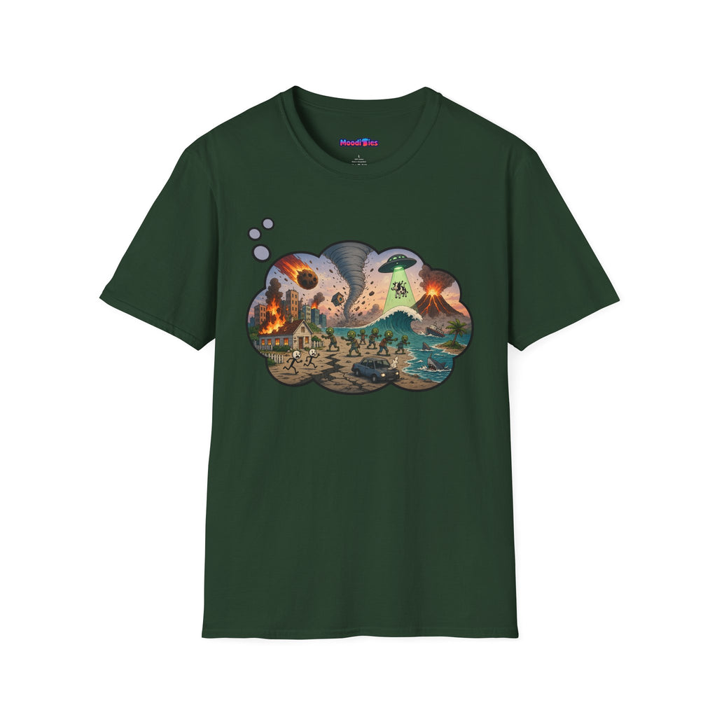 "End of the World, Day 2" Anxiety Thought Bubble T-Shirt