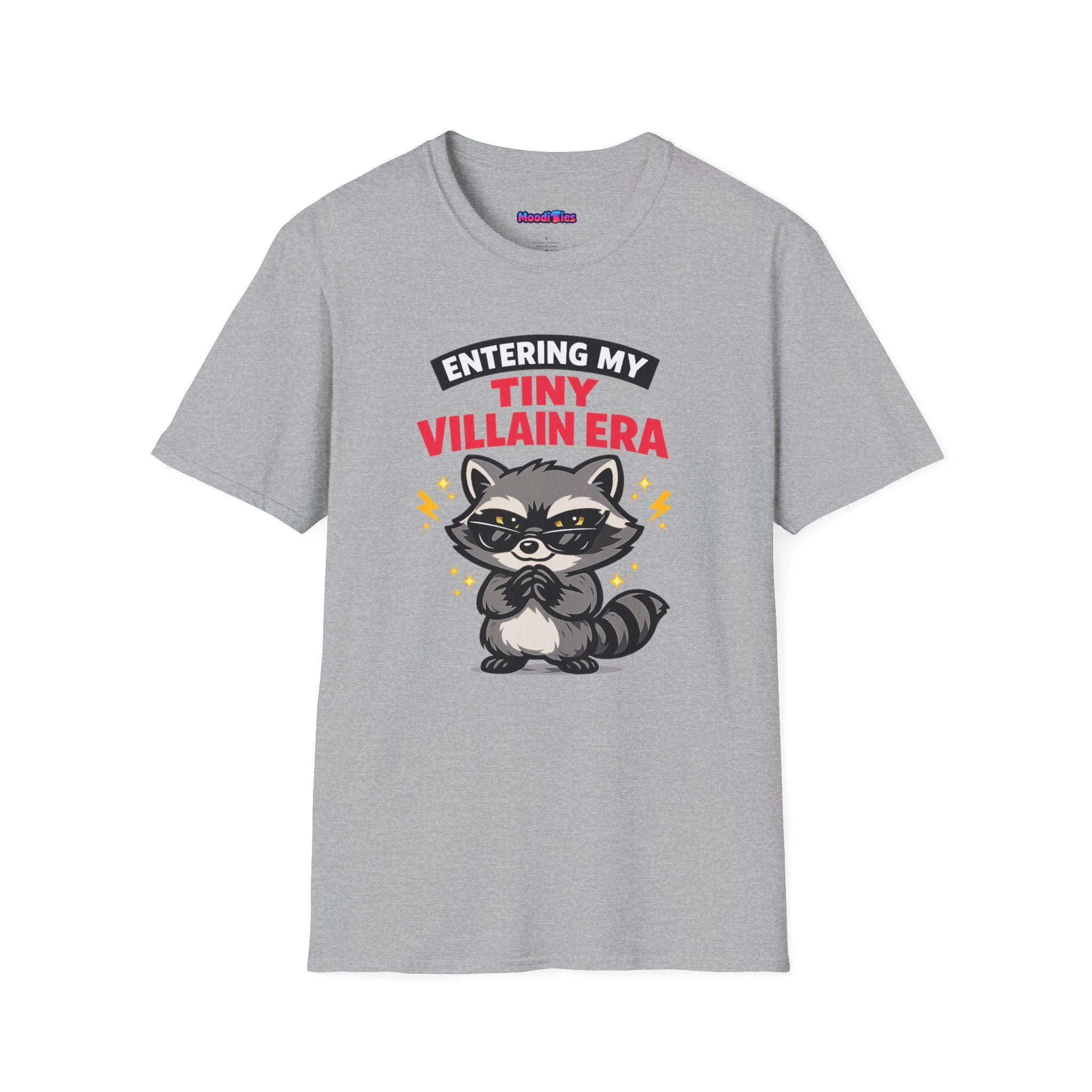 "Entering My Tiny Villain Era" Naughty Raccoon T-Shirt
