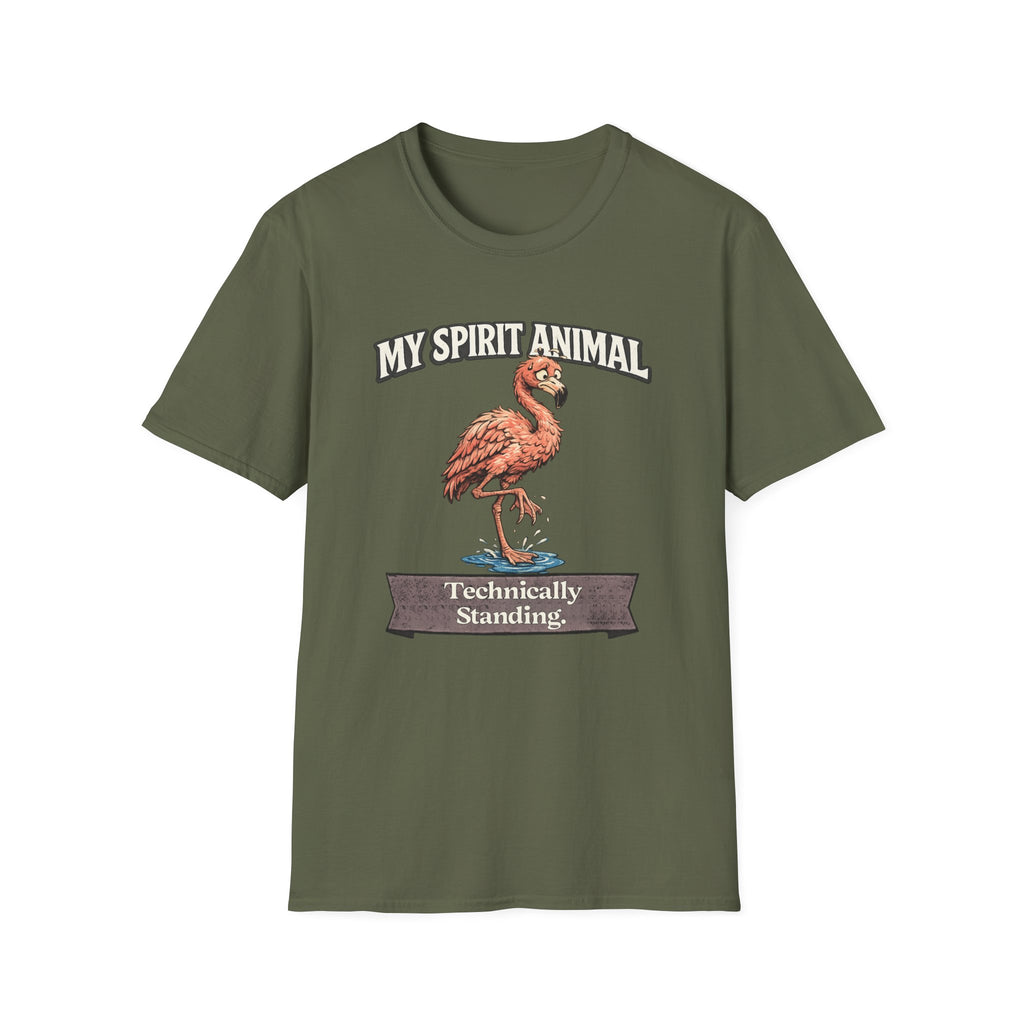 "My Spirit Animal: Flamingo (Technically Standing)" T-Shirt