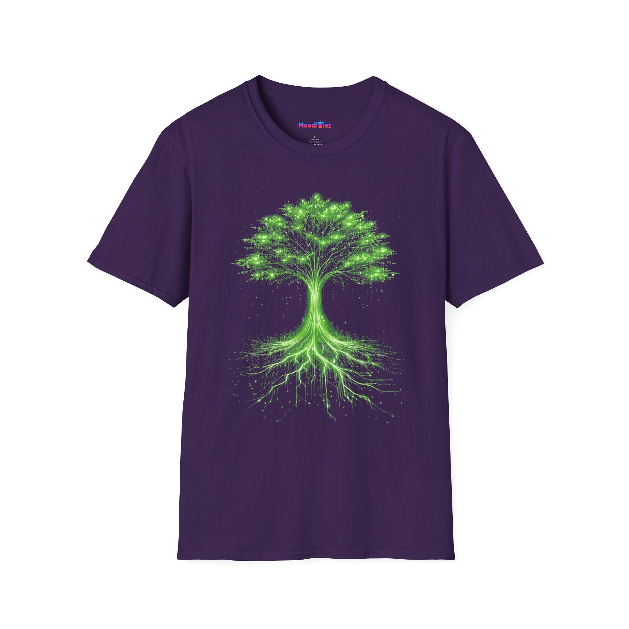 Digital Tree of Life (Green) Graphic T-Shirt