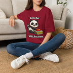 "Cute, But Will Escalate" Danger Panda T-Shirt