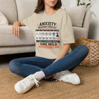 "Anxiety Weather Forecast: One Mild Inconvenience Away" T-Shirt