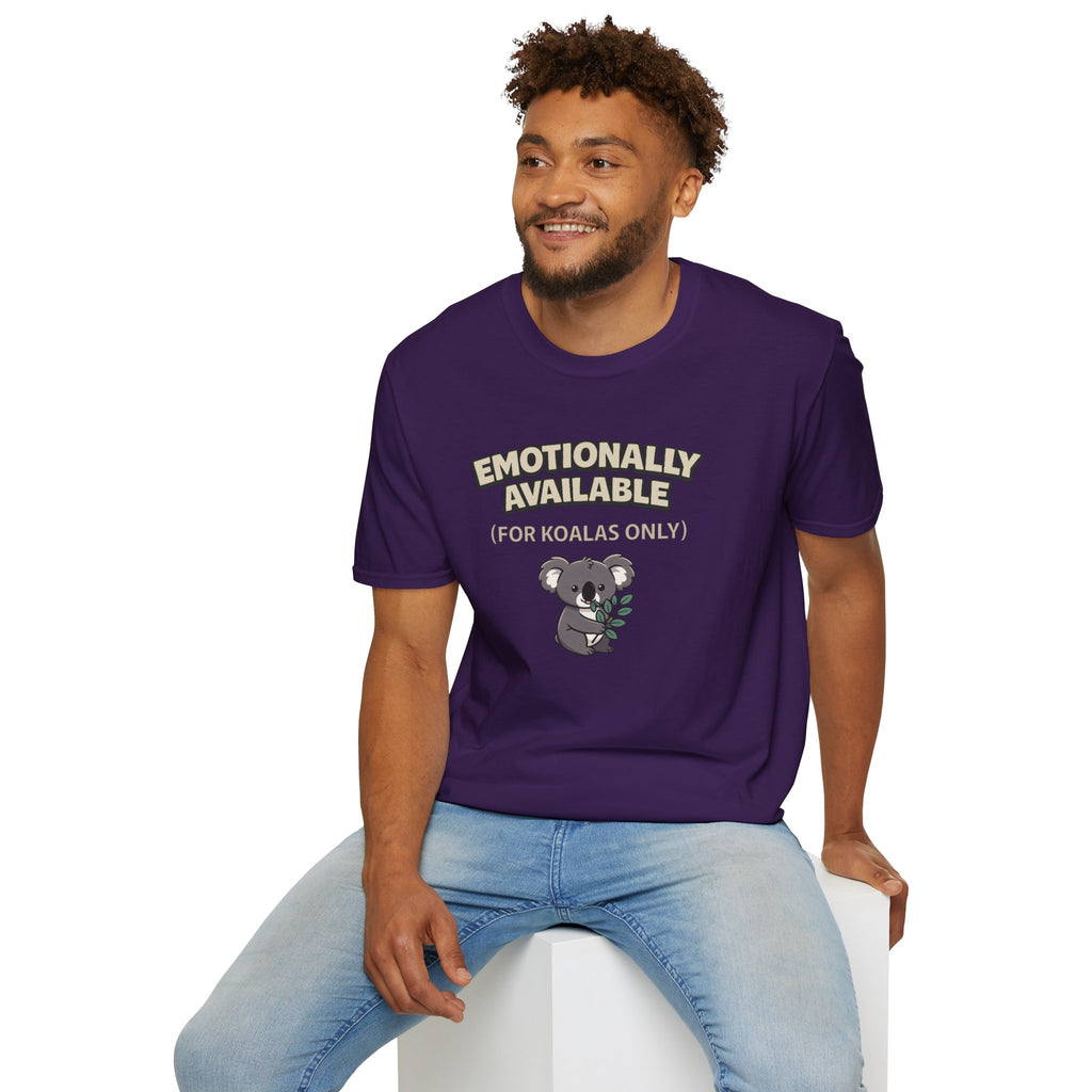 “Emotionally Available (For Koalas Only)” Cute Koala T-Shirt