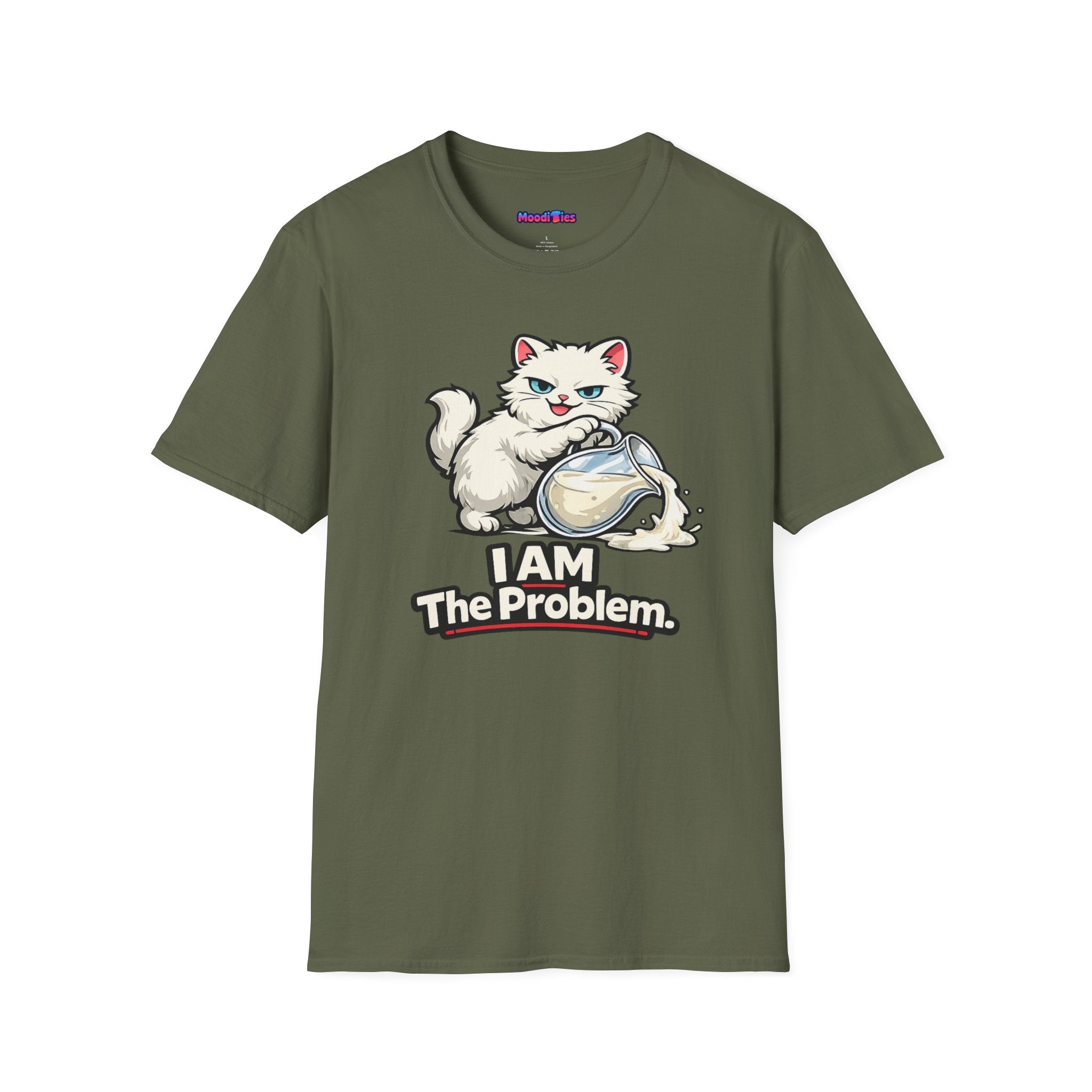 "I AM The Problem" Cat That Got the Cream T-Shirt
