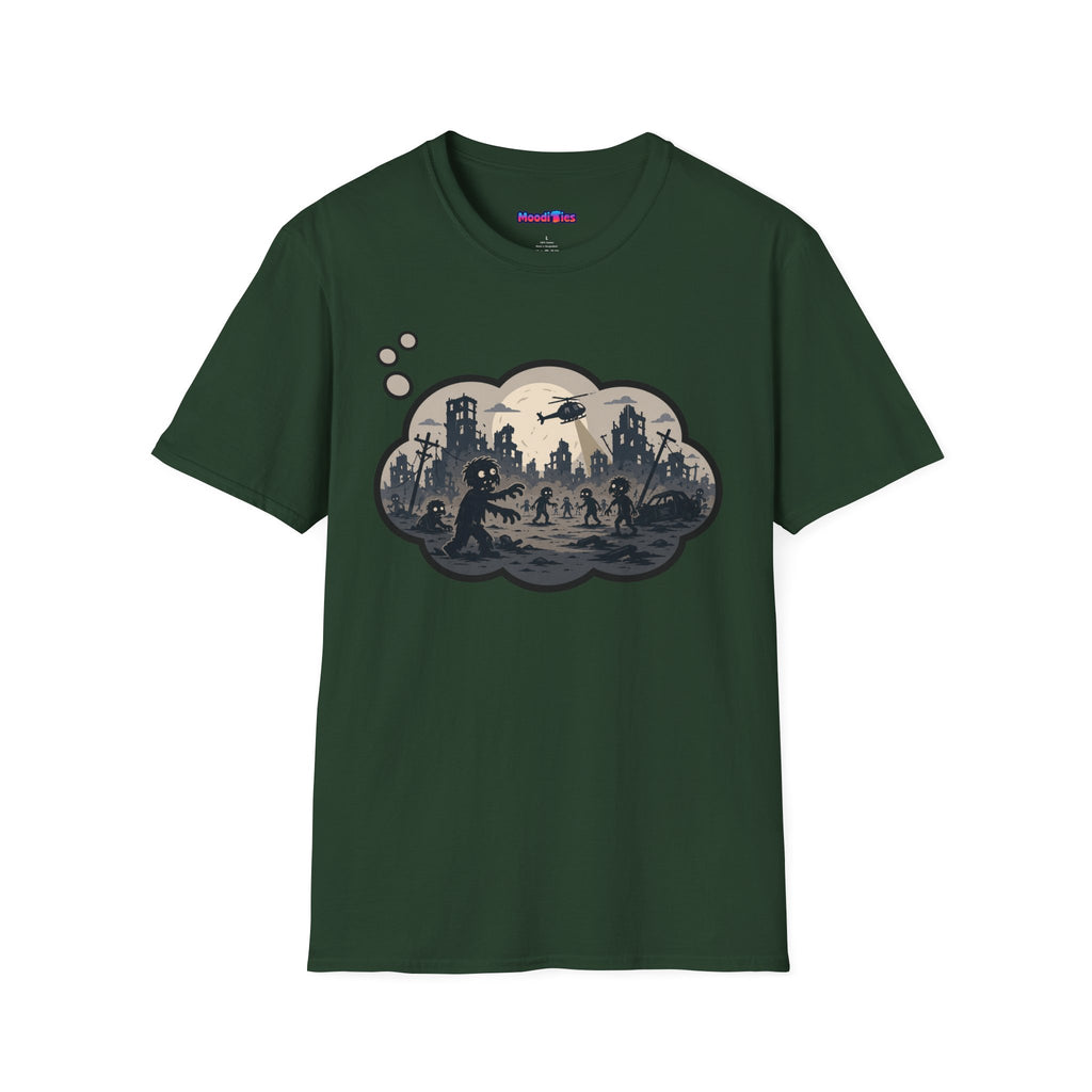 "Zombie Apocalypse" Anxiety Thought Bubble T-Shirt