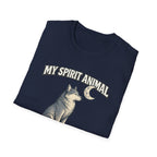 "My Spirit Animal: Wolf (Pack Optional)" T-Shirt