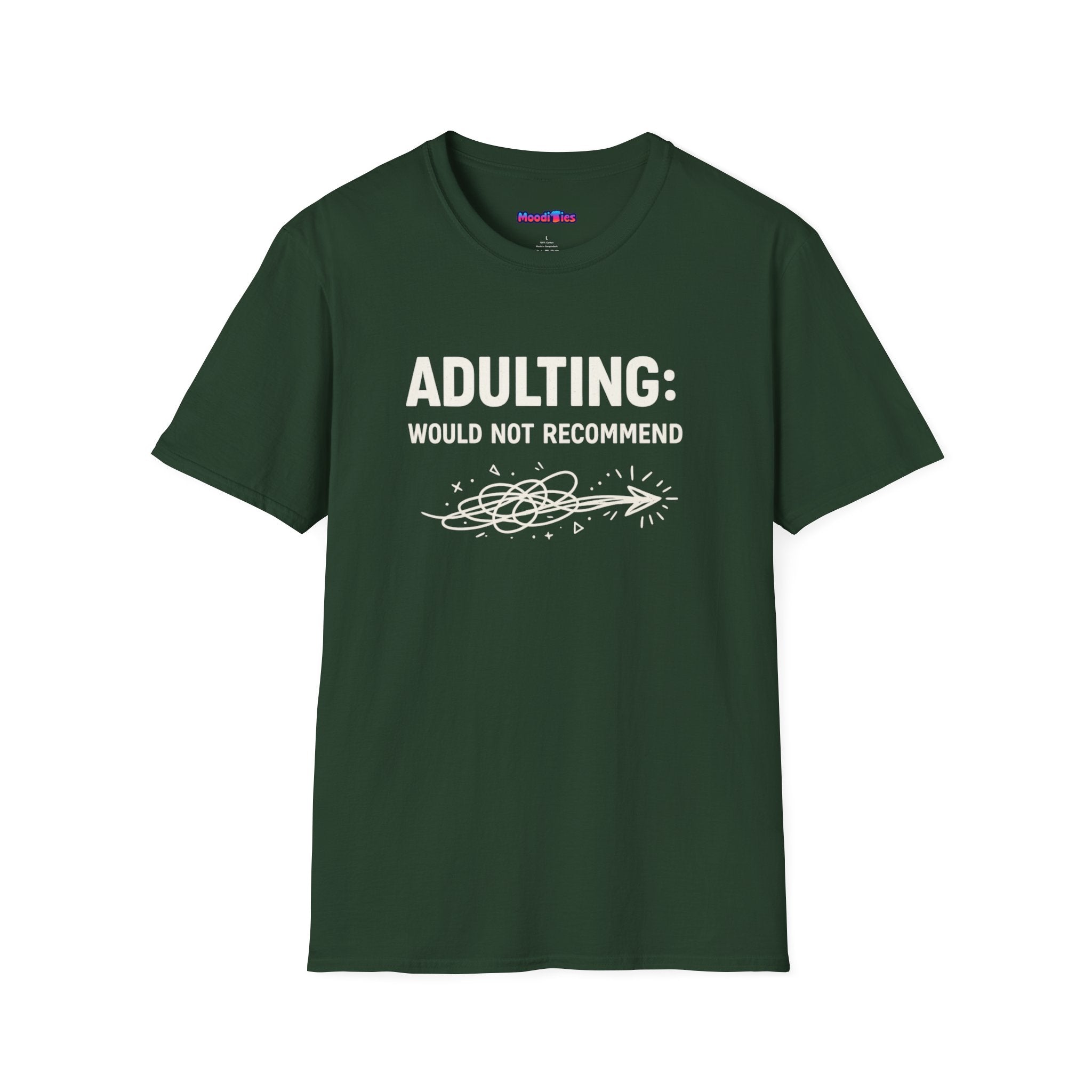 "Adulting: Would Not Recommend" T-Shirt