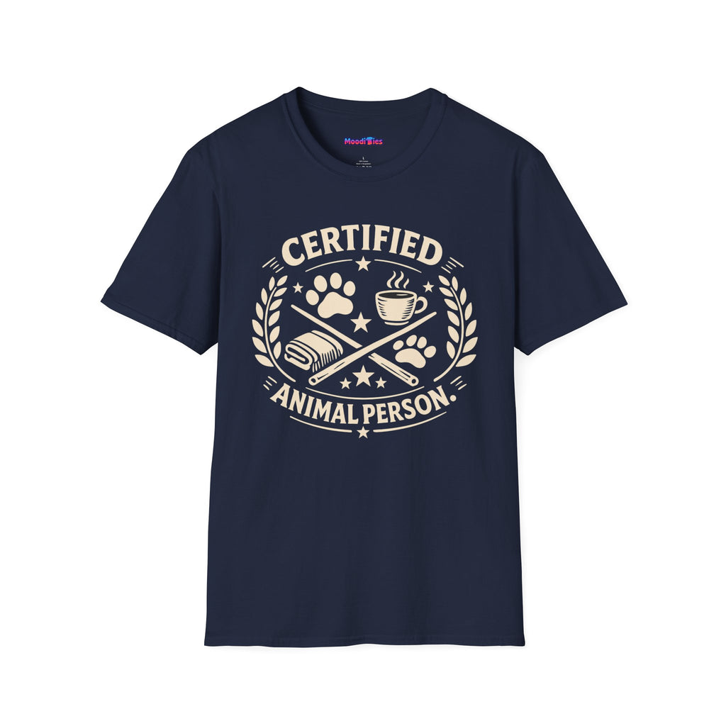 “Certified Animal Person” T-Shirt