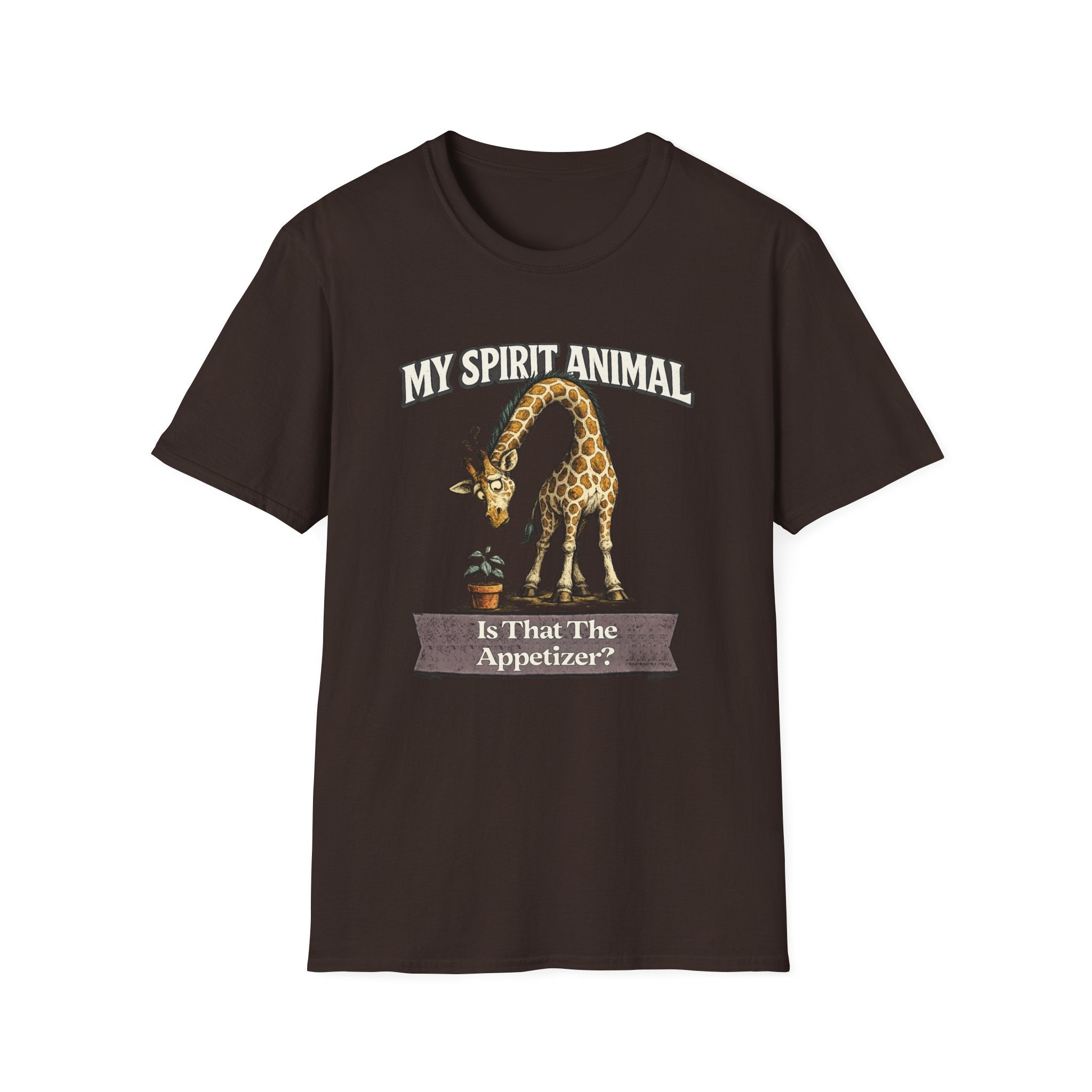 "My Spirit Animal: Giraffe (Is That The Appetizer)" T-Shirt