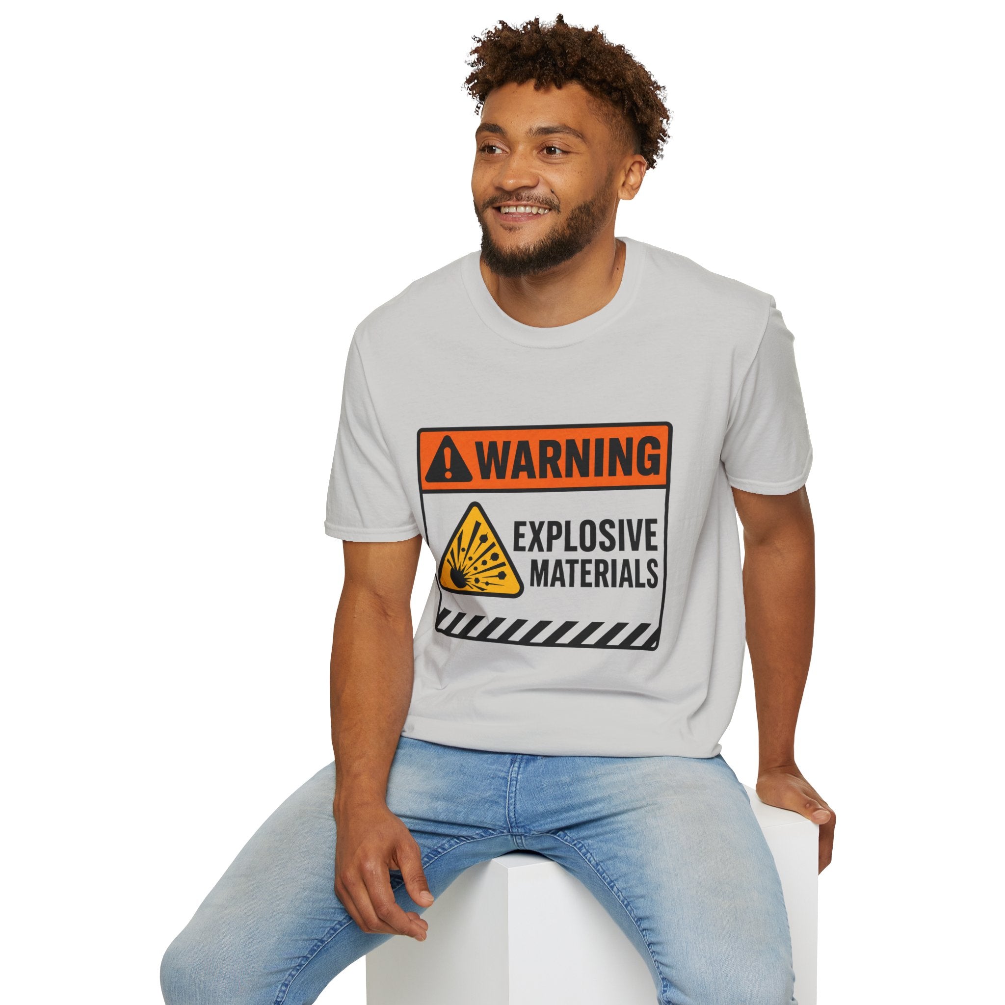 "Warning: Explosive Materials" Warning Sign T-Shirt