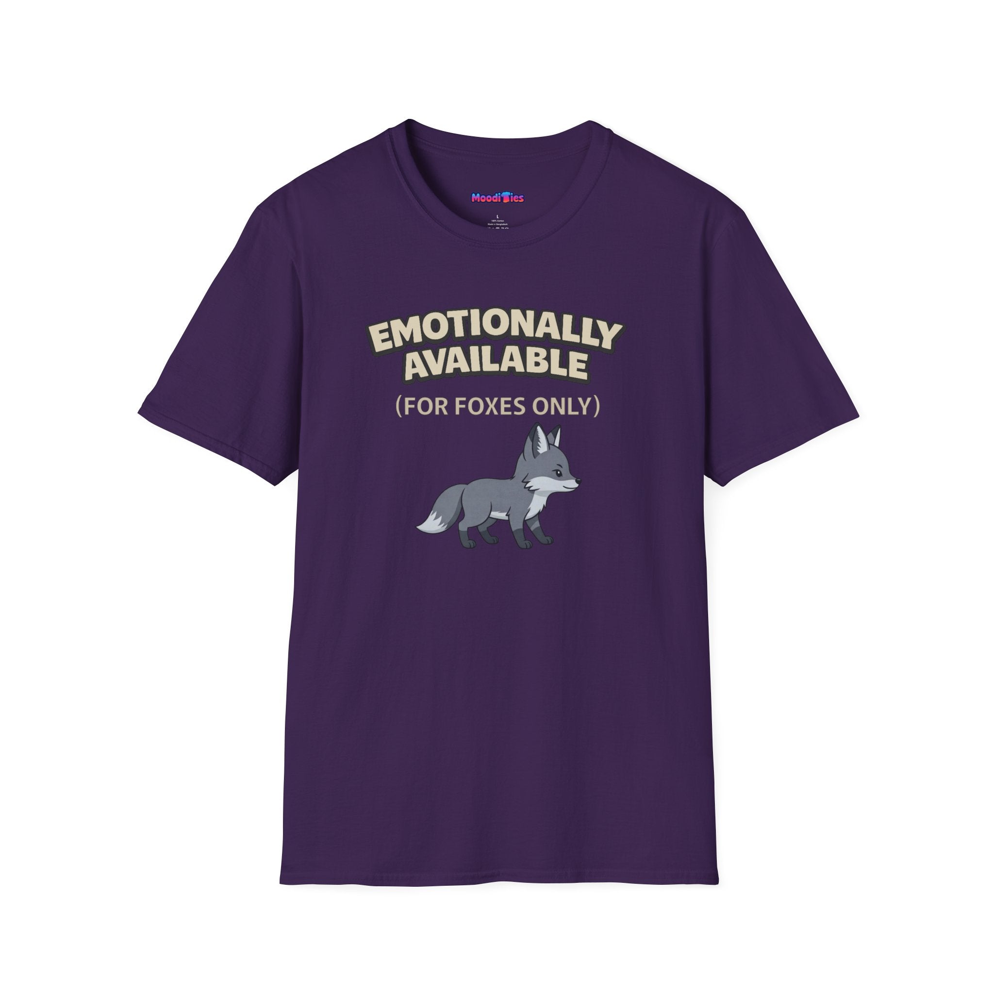 "Emotionally Available (For Foxes Only)" Cute Fox T‑Shirt